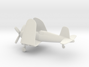 Vought F4U-1 Corsair (folded wings) in White Natural Versatile Plastic: 1:144