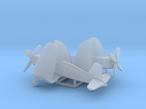 Vought F4U-1 Corsair (folded wings) in Tan Fine Detail Plastic: 6mm