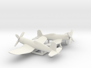 Vought F4U-1 Corsair in White Natural Versatile Plastic: 1:200