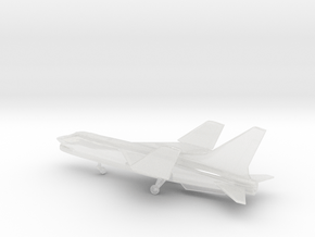 Vought F-8 Crusader (folded wings) in Clear Ultra Fine Detail Plastic: 6mm