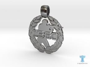 CS:GO - Soldier Pendant in Polished Silver