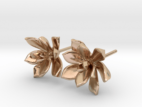 Succulent No. 3 Stud Earrings in 9K Rose Gold 