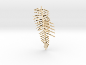Sword Fern Comb in 14k Gold Plated Brass