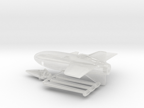 Capitan America Hydra Plane in Clear Ultra Fine Detail Plastic: 1:160 - N