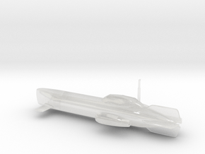 Capitan America Hydra Submarine in Clear Ultra Fine Detail Plastic: 1:144