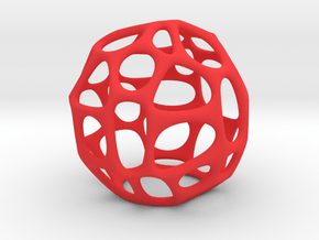 Golden Dice- turn old to new! in Red Smooth Versatile Plastic: Small