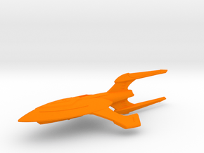 Tiburon Class / 10cm - 4in in Orange Smooth Versatile Plastic
