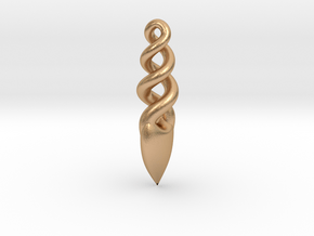 Twist Heat Pendent V2 in Natural Bronze