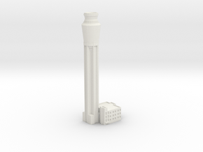 1:400 Las Vegas Harry Reid Tower in White Natural Versatile Plastic