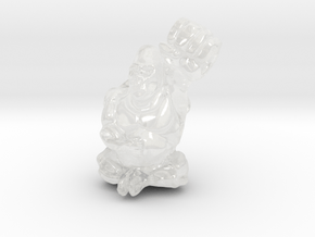 Gorilla Charm in Clear Ultra Fine Detail Plastic