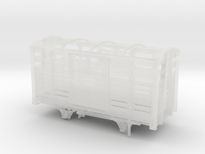 W&L Cattle Van Body - GWR Rebuilt in Clear Ultra Fine Detail Plastic