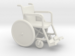 1/35 Scale Wheelchair in White Natural Versatile Plastic