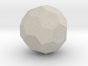 Icosahedron-Hex (Soccer Ball) in Natural Sandstone