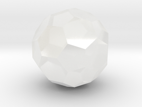 Icosahedron-Hex (Soccer Ball) in Clear Ultra Fine Detail Plastic