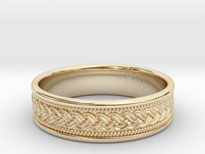 Fountain Ring Custom size 9 in 9K Yellow Gold 