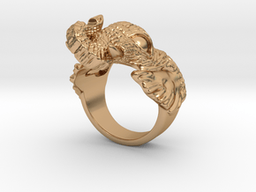 Elephant Ring in Polished Bronze: 5 / 49