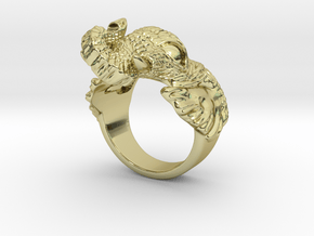 Elephant Ring in 18k Gold Plated Brass: 5 / 49