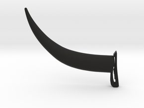 Horns for Ballcaps (Bison Shaman) FREE DOWNOAD in Black Smooth Versatile Plastic