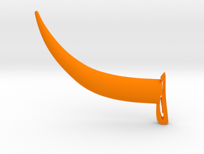 Horns for Ballcaps (Bison Shaman) FREE DOWNOAD in Orange Smooth Versatile Plastic
