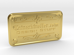 My Business-Card (FREE DOWNLOAD) in Polished Brass