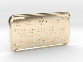 My Business-Card (FREE DOWNLOAD) in 9K Yellow Gold 