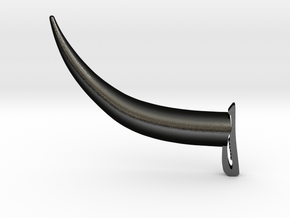 Horns for Ballcaps (Bison Shaman) FREE DOWNOAD in Matte Black Steel