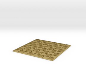 Abstract Chess Board 85mm in Natural Brass