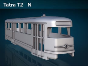 Tatra T2 N [body] in Tan Fine Detail Plastic