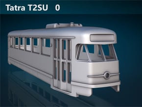 Tatra T2SU 0 Scale [body] in White Natural Versatile Plastic: 1:48