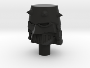 Karza Head for 4 inch Force Commander in Black Natural Versatile Plastic