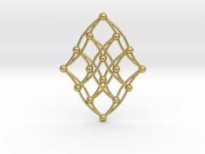 Hasse D. Pendant in Natural Brass