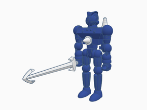 Shattered Glass King Atlas Micronauts in Blue Processed Versatile Plastic