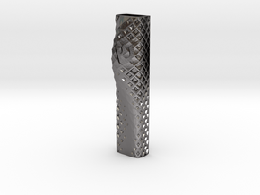 Mezuzah 02 in Processed Stainless Steel 316L (BJT)
