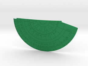 1/1400 USS Ambassador Concept Right Lower Saucer in Green Smooth Versatile Plastic