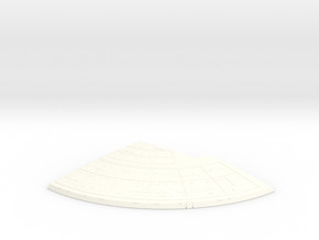 1/1400 Ambassador Concept Left Upper Rear Saucer in White Smooth Versatile Plastic