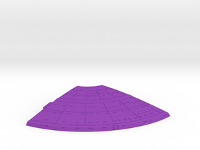 1/1400 Ambassador Concept Left Upper Front Saucer in Purple Smooth Versatile Plastic
