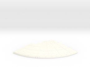 1/1400 Ambassador Concept Right Upper Rear Saucer in White Smooth Versatile Plastic