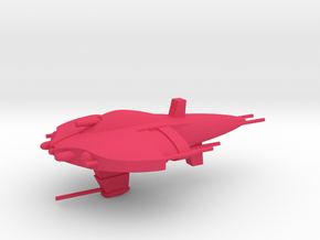 Nietszchean Battlecruiser / 7.5cm - 3in in Pink Smooth Versatile Plastic