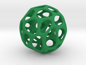 Voronoi Ball in Green Smooth Versatile Plastic