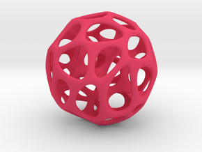 Voronoi Ball in Pink Smooth Versatile Plastic