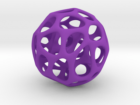 Voronoi Ball _ small in Purple Smooth Versatile Plastic