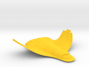 1/1400 USS Ambassador Concept Rear Secondary Hull in Yellow Smooth Versatile Plastic
