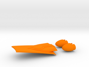 1/1400 USS Ambassador Concept Impulse & Bussards in Orange Smooth Versatile Plastic