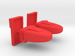 1/1000 USS Palomino Fittings in Red Smooth Versatile Plastic