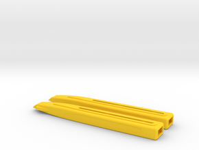 1/1000 USS Palomino Nacelles in Yellow Smooth Versatile Plastic
