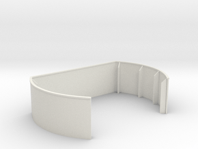 1/40 40mm Twin Midships Tub Starboard in White Natural Versatile Plastic