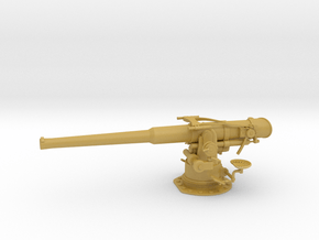 1/40 USN 4"/50 (10.2 cm) Deck Gun in Tan Fine Detail Plastic