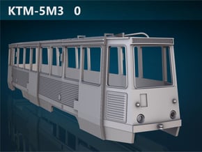 KTM-5M3 0 scale [body] in White Natural Versatile Plastic: 1:48 - O