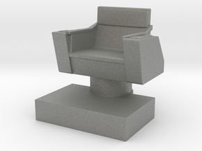 Captain's Chair Game Piece in Gray PA12