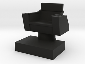 Captain's Chair Game Piece in Black Premium Versatile Plastic